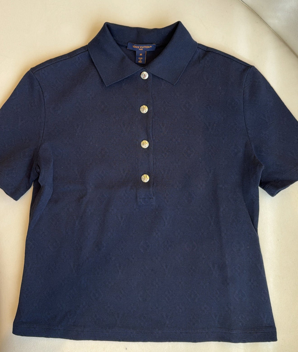 Louis Vuitton Monogram Piqué Polo Top Preloved