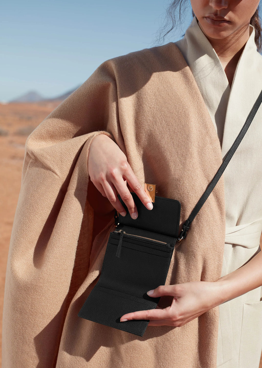 Polène Portefeuille Numéro Sept Bandoulière